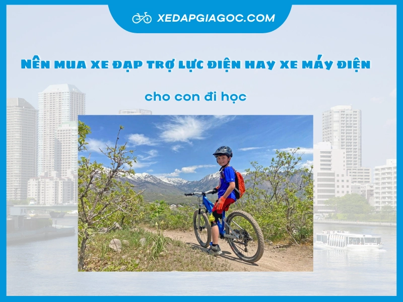 Nên mua xe đạp trợ lực điện hay xe máy điện cho con đi học xe dap tro luc dien hay xe may cho con di hoc