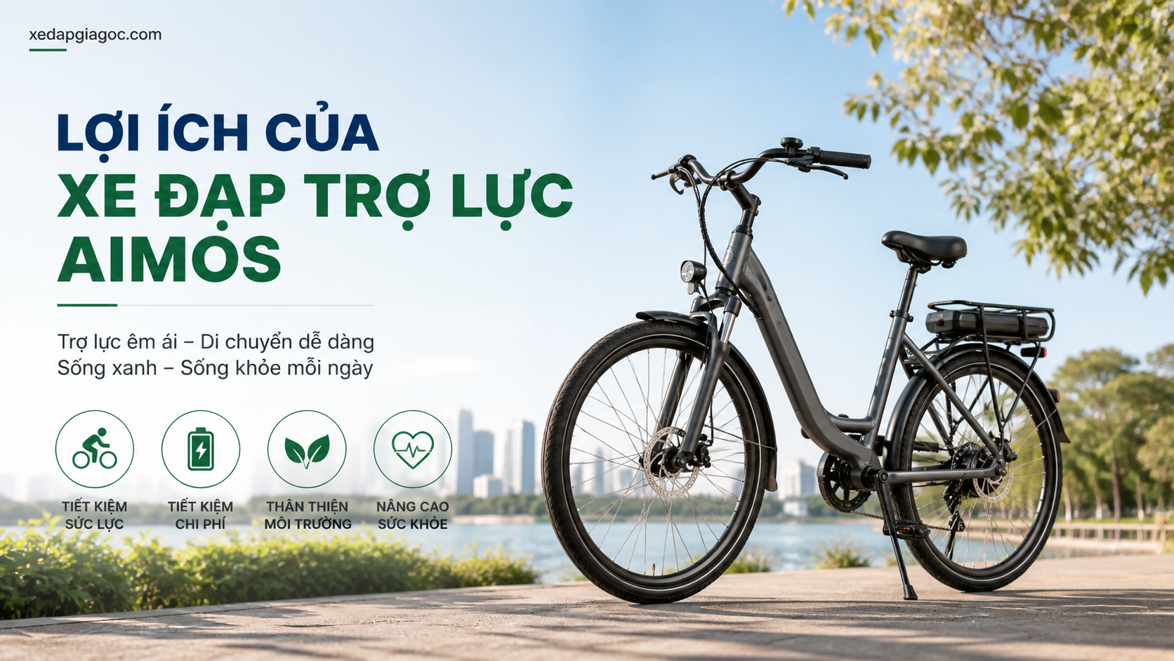 Cách chọn xe đạp trợ lực phù hợp với nhu cầu của bạn Lợi ích của xe đạp trợ lực Aimos