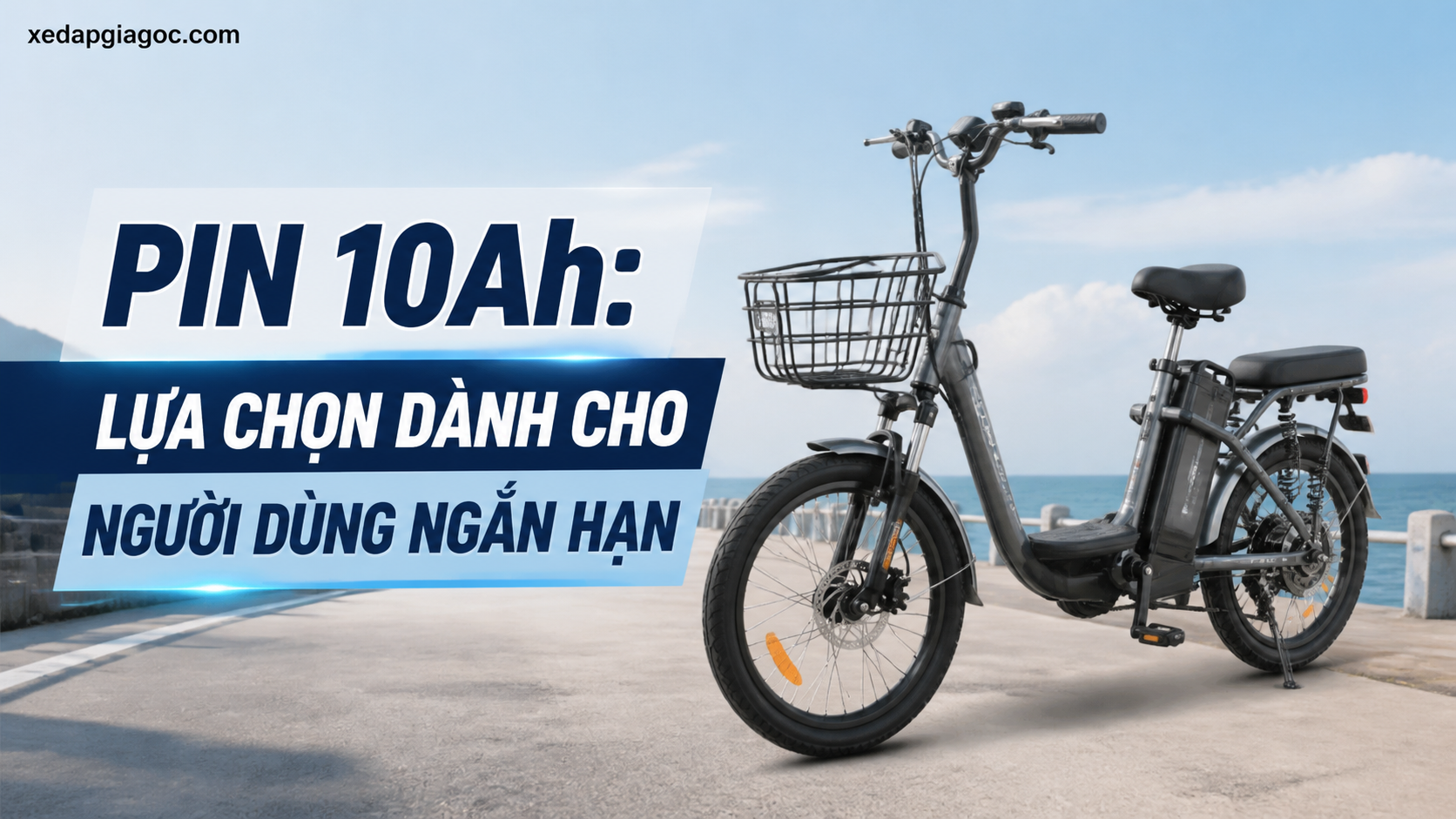 Pin 10Ah, 15Ah, 20Ah, 30Ah trong xe đạp trợ lực khác nhau thế nào? Đi được bao xa? Pin 10Ah: Lựa Chọn Dành Cho Người Dùng Ngắn Hạn