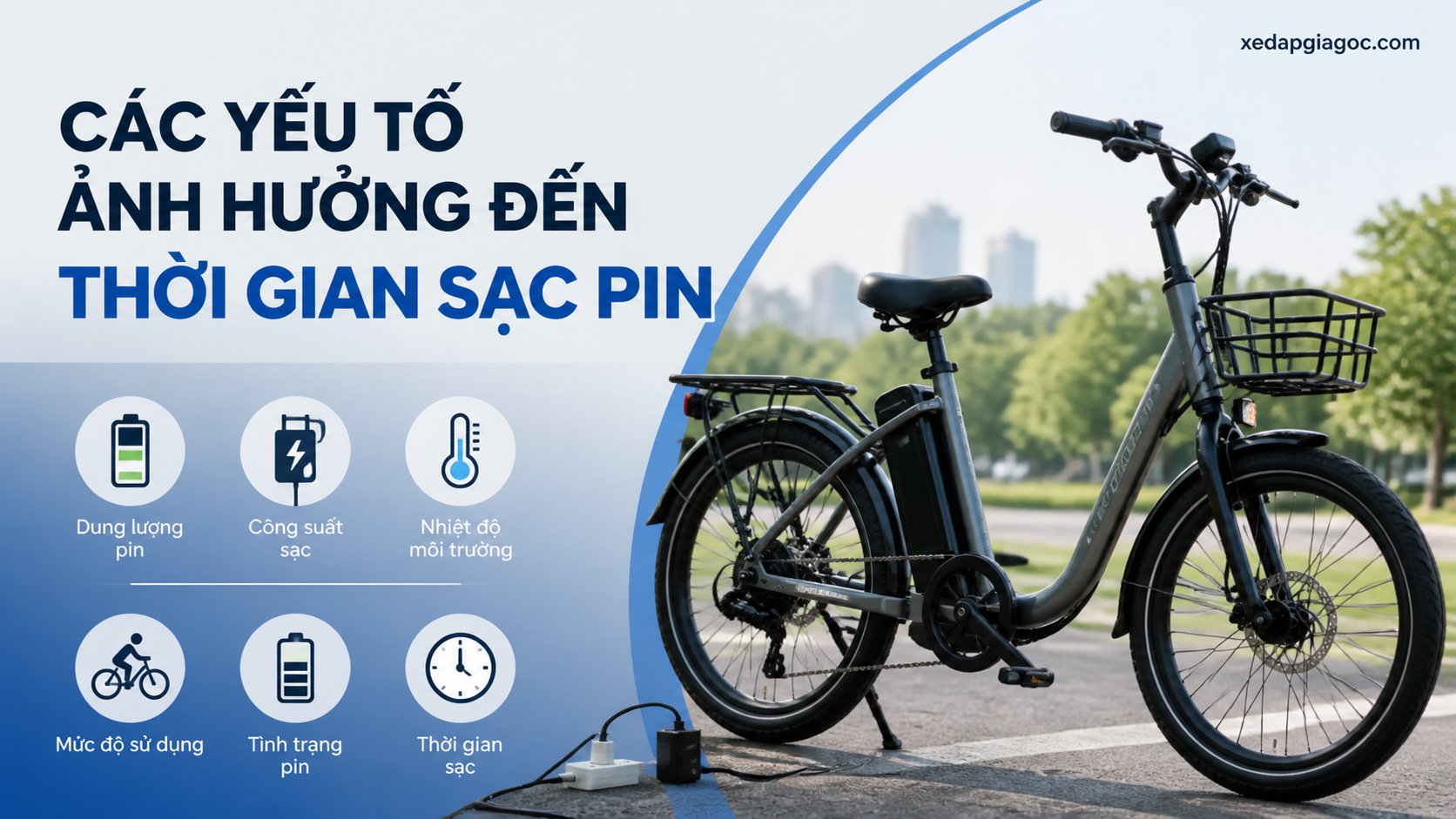 Bao lâu nên sạc pin xe đạp trợ lực 1 lần? Các yếu tố ảnh hưởng đến thời gian sạc pin xe đạp trợ lực