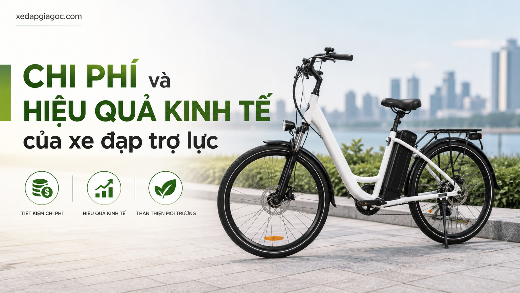 Xe đạp trợ lực thay thế xe máy – Có khả thi ở thành phố không? Chi phí và hiệu quả kinh tế của xe đạp trợ lực