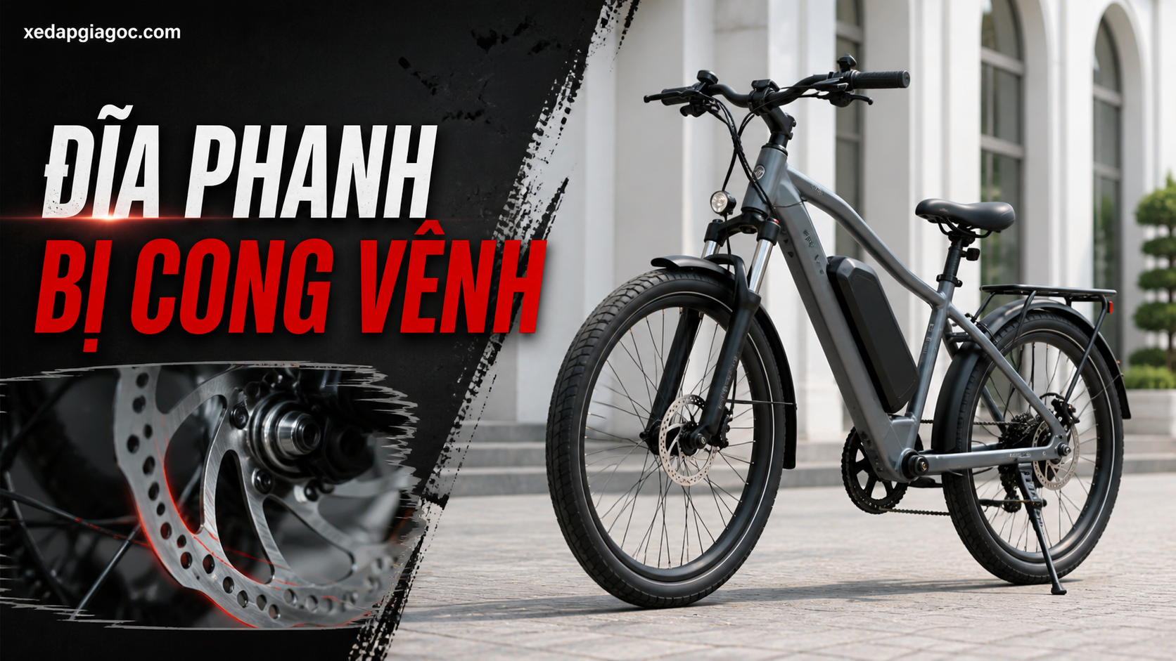 5 dấu hiệu phanh đĩa trên xe đạp trợ lực xuống cấp và cần thay ngay Đĩa Phanh Bị Cong Vênh