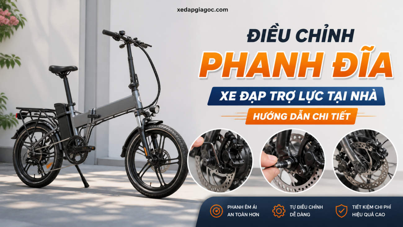 Điều chỉnh phanh đĩa xe đạp trợ lực tại nhà – Hướng dẫn chi tiết