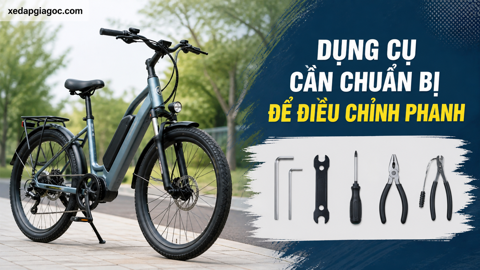 Điều chỉnh phanh đĩa xe đạp trợ lực tại nhà – Hướng dẫn chi tiết Dụng cụ cần chuẩn bị để điều chỉnh phanh