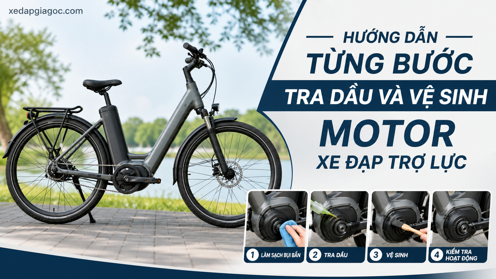 Cách tra dầu, vệ sinh motor trục giữa và motor bánh xe của xe đạp trợ lực Hướng dẫn từng bước tra dầu và vệ sinh motor xe đạp trợ lực
