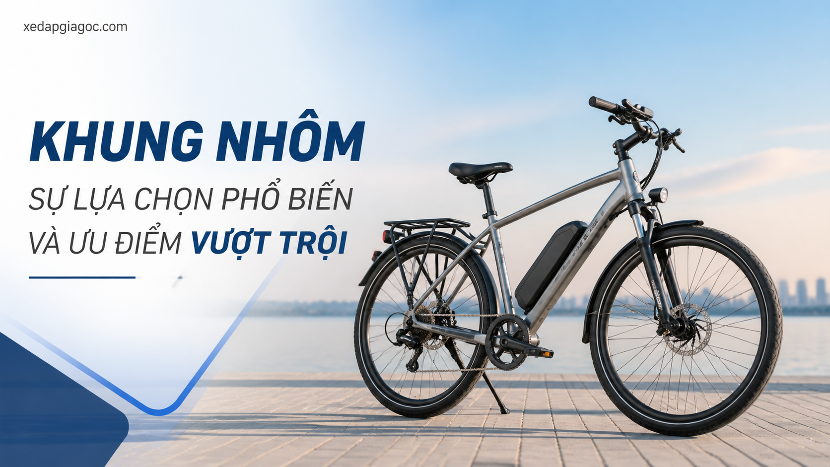 Trong xe đạp trợ lực - Khung nhôm, thép, magie hay carbon – Loại khung nào bền và nhẹ nhất? Khung nhôm – Sự lựa chọn phổ biến và ưu điểm vượt trội trong xe đạp trợ lực