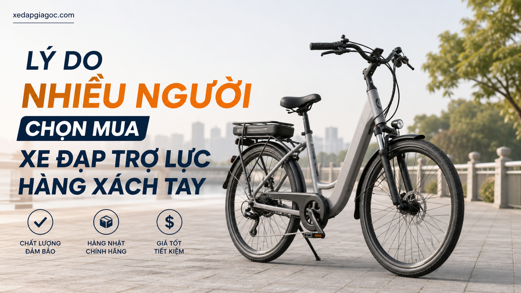 Lý do nhiều người chọn mua xe đạp trợ lực hàng xách tay