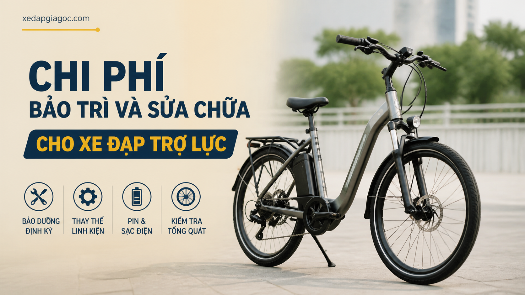 Chi phí sử dụng xe đạp trợ lực trong một năm gồm những gì? Chi phí bảo trì và sửa chữa cho xe đạp trợ lực