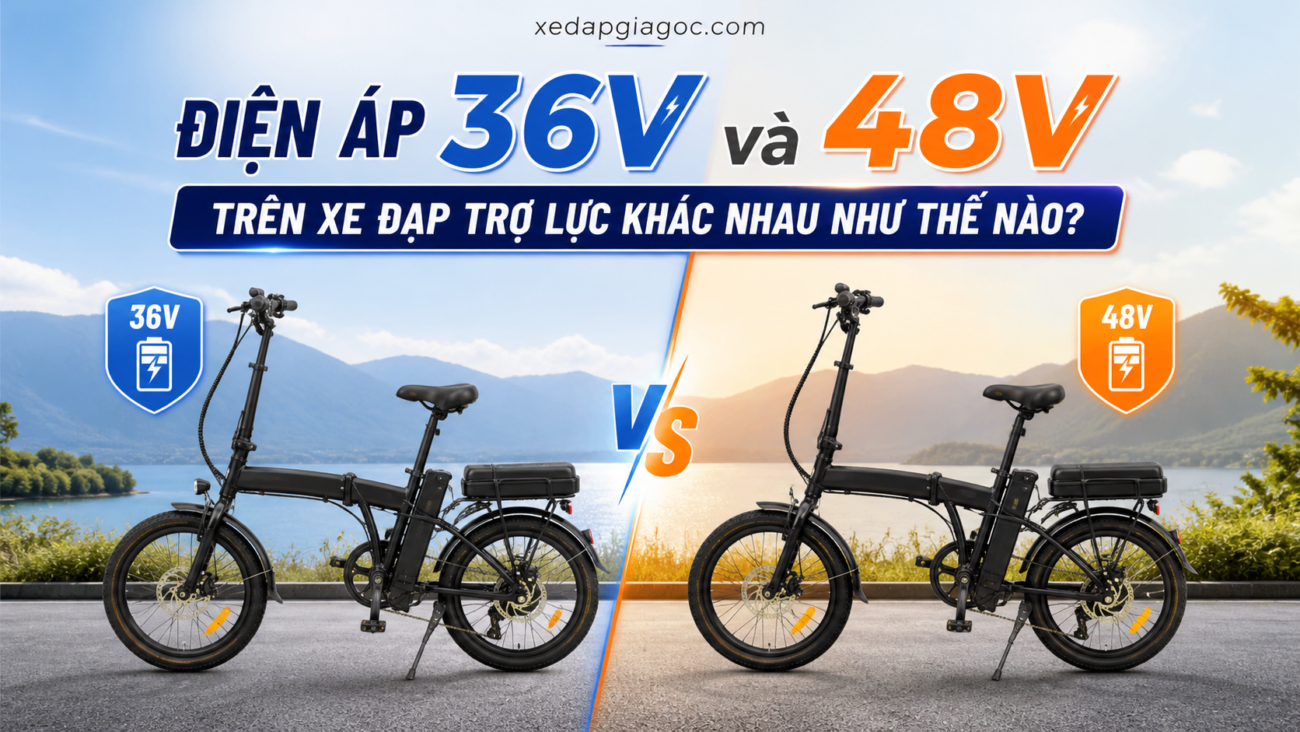 Điện áp 36V và 48V trên xe đạp trợ lực khác nhau như thế nào?