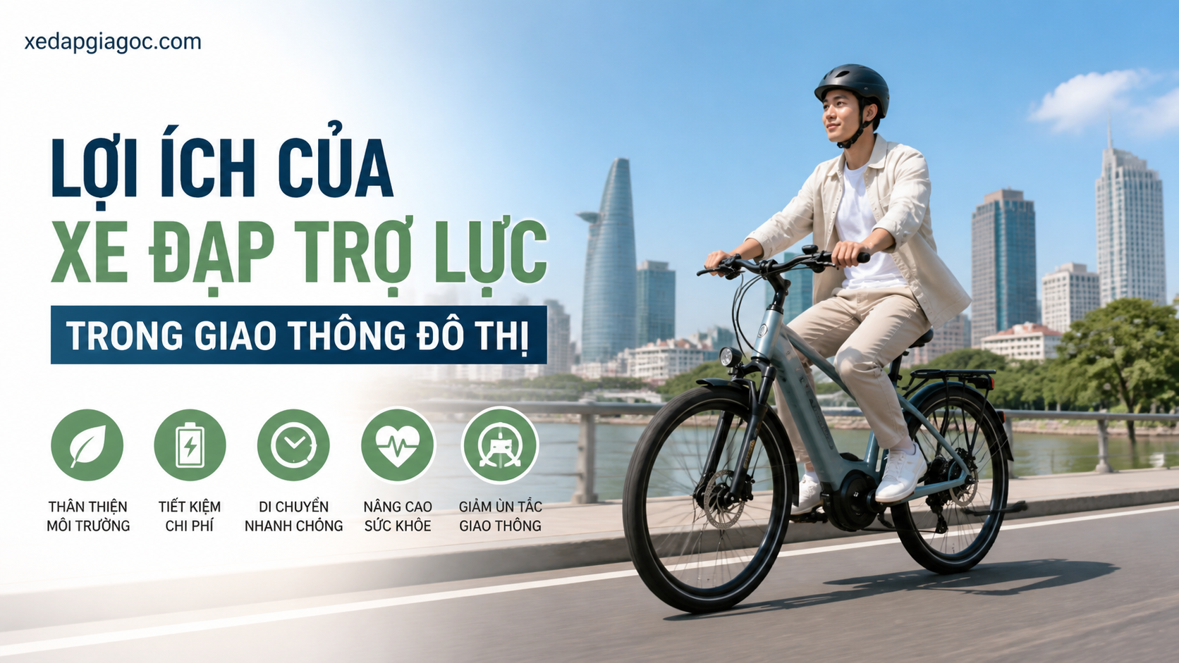 Lợi ích của xe đạp trợ lực trong giao thông đô thị Lợi ích của xe đạp trợ lực trong giao thông đô thị