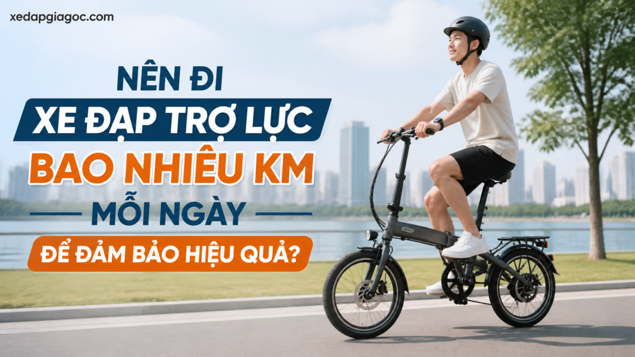 Nên đi xe đạp trợ lực bao nhiêu km mỗi ngày để đảm bảo hiệu quả?