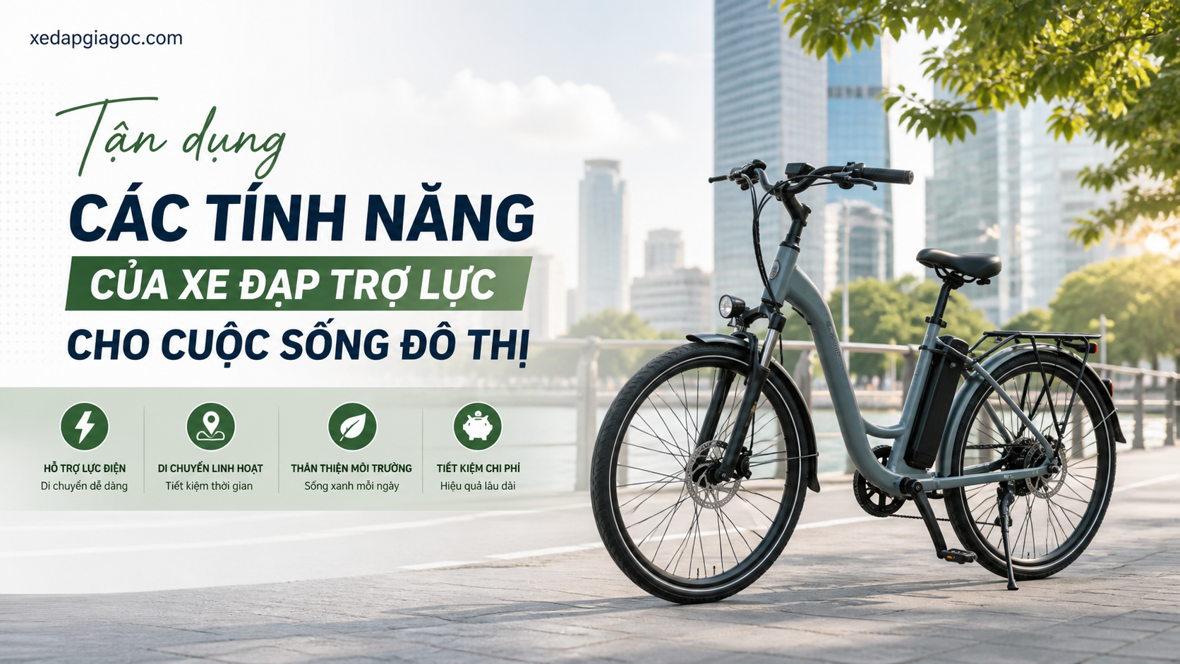 Tận dụng các tính năng của xe đạp trợ lực cho cuộc sống đô thị Tận dụng các tính năng của xe đạp trợ lực cho cuộc sống đô thị