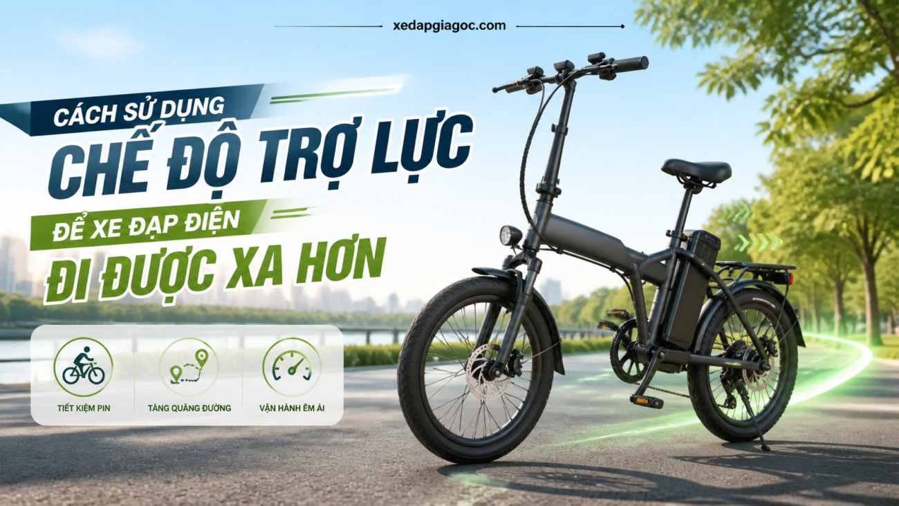 Cách sử dụng chế độ trợ lực để xe đạp điện đi được xa hơn