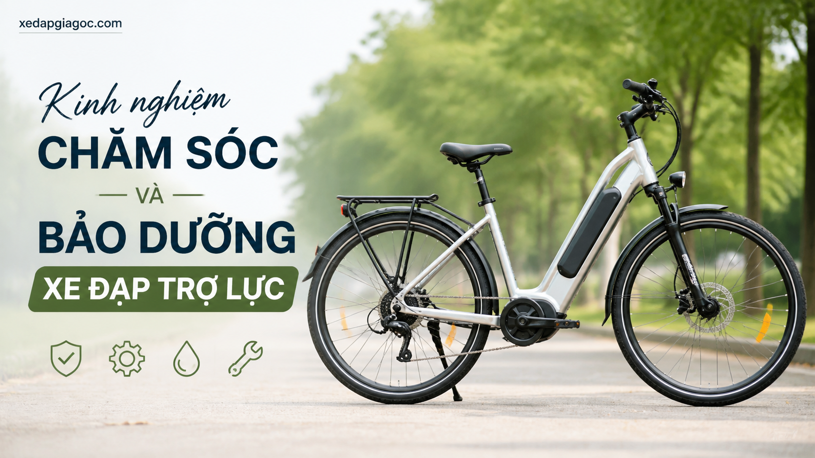 Kinh nghiệm chăm sóc và bảo dưỡng xe đạp trợ lực