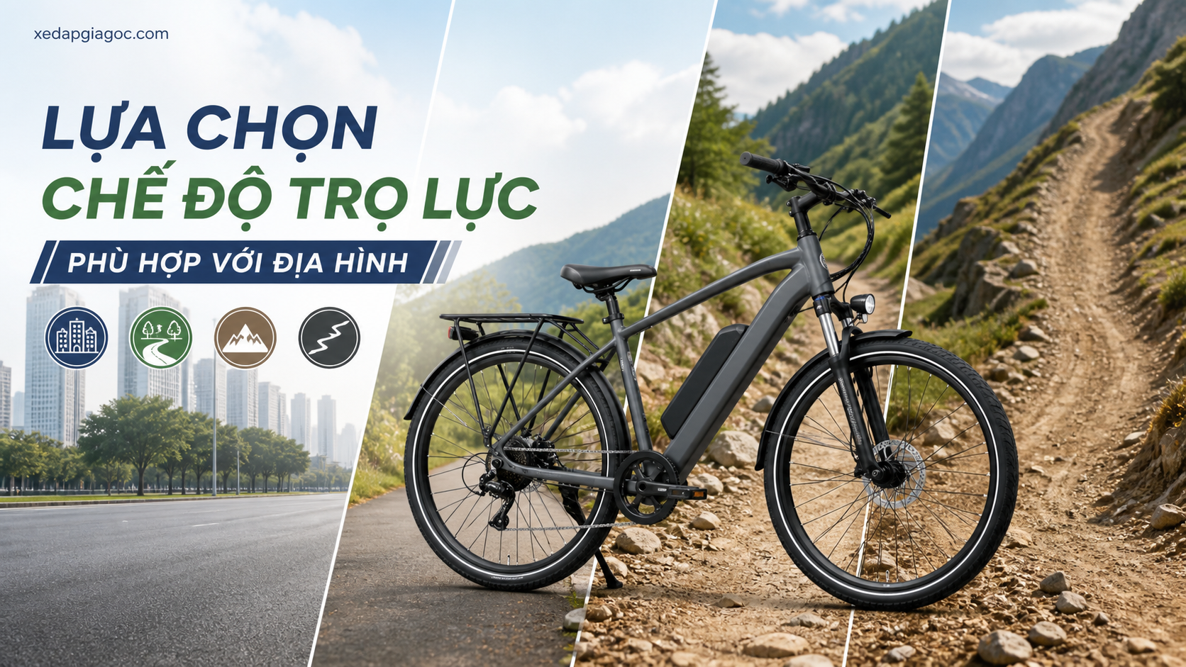 Lựa chọn chế độ trợ lực phù hợp với địa hình