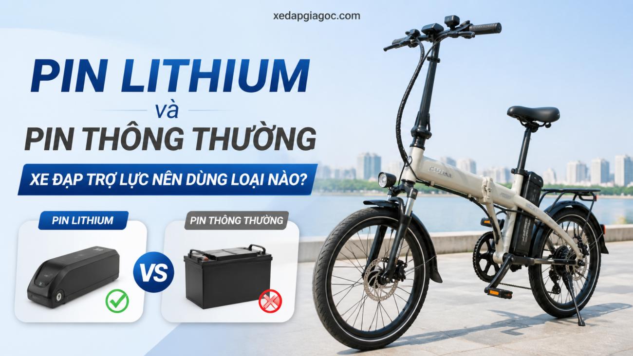 Pin lithium và pin thông thường – Xe đạp trợ lực nên dùng loại nào?